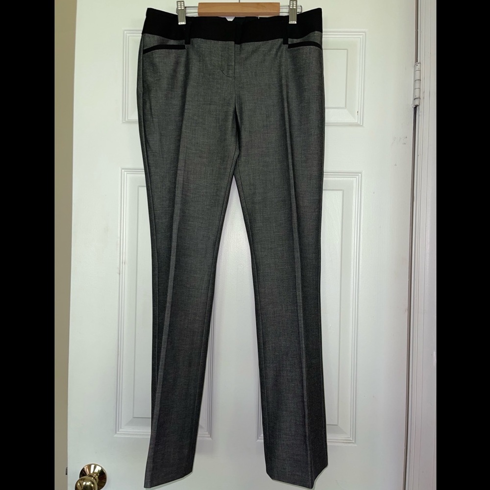 Gray and Black Express Columnist Dress Pants